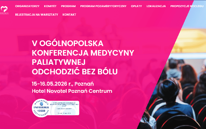 strona internetowa konferencji Odchodzić bez bólu