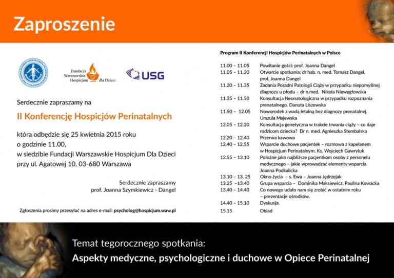 II Konferencja Hospicjów perinatalnych - zdjęcie nr 1