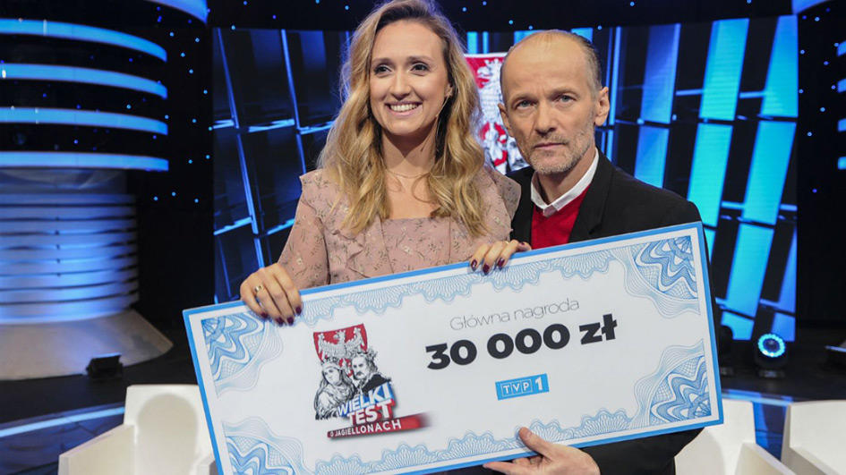 Fot. TVP - https://wielkitest.tvp.pl/44885187/anna-gzyra-i-robert-czebotar-wygrali-wielki-test-o-jagiellonach